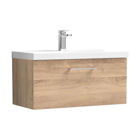[BFLE3025D] Bramshall Contemporary 1 Soft Close Drawer Wall Hung Vanity Unit, Choice of Size/Basin Type/Colour - Cutout