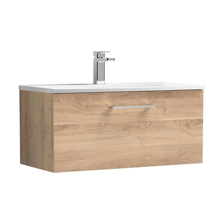 [BFLE3025G] Bramshall Contemporary 1 Soft Close Drawer Wall Hung Vanity Unit, Choice of Size/Basin Type/Colour - Cutout