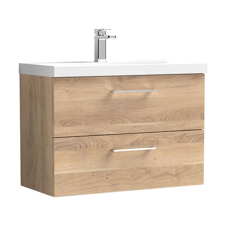 [BFLE3026D] Bramshall Contemporary 2 Soft Close Drawer Wall Hung Vanity Unit, Choice of Size/Basin Type/Colour - Cutout