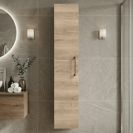 [BFLE3061H1516] Bramshall 300mm Wall Hung 1 Door Tall Unit – Choice of Colour and Handle Finish - Silo