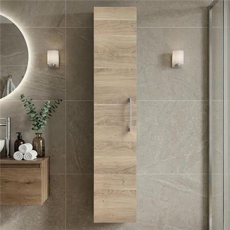 [BFLE3061] Bramshall 300mm Wall Hung 1 Door Tall Unit – Choice of Colour and Handle Finish - Silo
