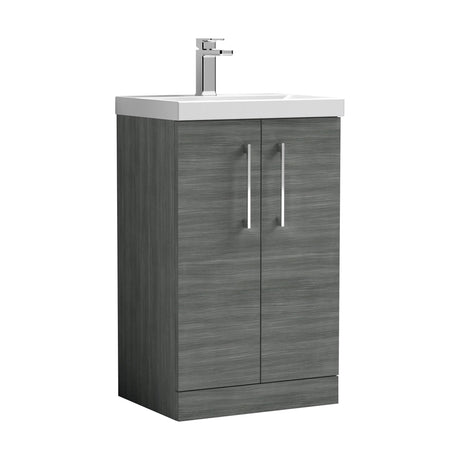 [BFLE501D] Bramshall Contemporary 2 Soft Close Doors Floor Standing Vanity Basin Unit, Choice of Size/Basin Type/Colour - Cutout