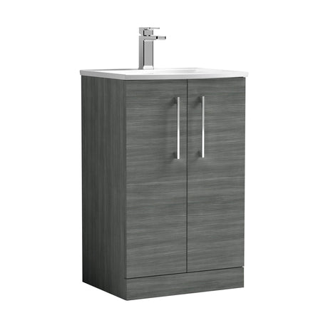 [BFLE501G] Bramshall Contemporary 2 Soft Close Doors Floor Standing Vanity Basin Unit, Choice of Size/Basin Type/Colour - Cutout