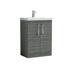 [BFLE503A] Contemporary Floor Standing Vanity Unit with Mid-Edge Basin, Choice of Size - Cutout
