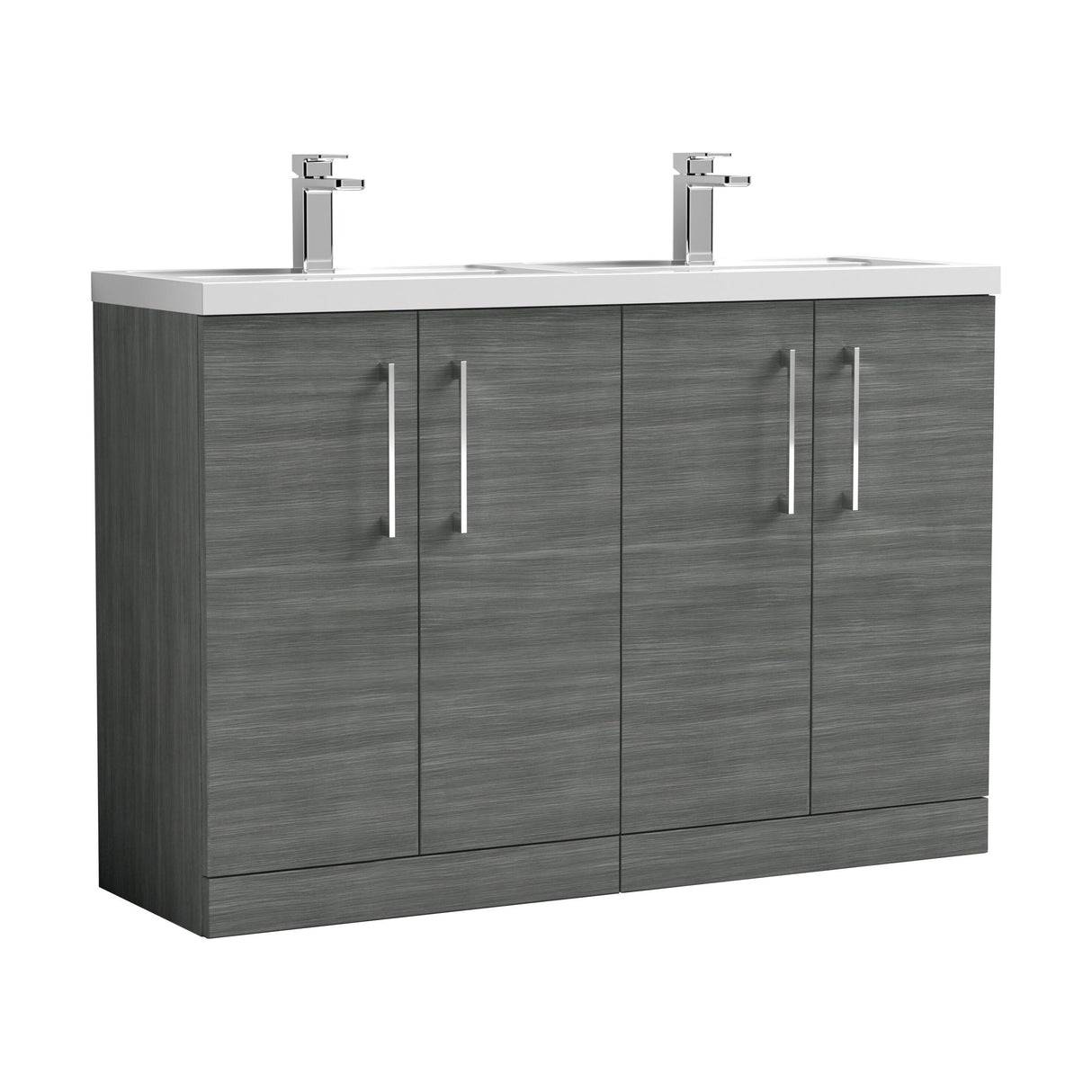 [BFLE503C2] Bramshall Floor Standing 4 Door Vanity Basin Unit - Choice of Colour and Basin Type - Cutout