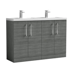 [BFLE503C2] Bramshall Floor Standing 4 Door Vanity Basin Unit - Choice of Colour and Basin Type - Cutout