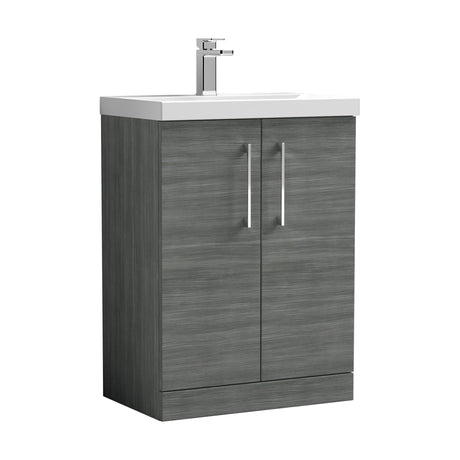 [BFLE503D] Bramshall Contemporary 2 Soft Close Doors Floor Standing Vanity Basin Unit, Choice of Size/Basin Type/Colour - Cutout
