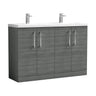 [BFLE503F2] Bramshall Floor Standing 4 Door Vanity Basin Unit - Choice of Colour and Basin Type - Cutout