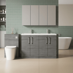 [BFLE503F2] Bramshall Floor Standing 4 Door Vanity Basin Unit - Choice of Colour and Basin Type - Lifestyle 1