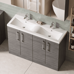 [BFLE503F2] Bramshall Floor Standing 4 Door Vanity Basin Unit - Choice of Colour and Basin Type - Lifestyle 3