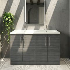 [BFLE503F2] Bramshall Floor Standing 4 Door Vanity Basin Unit - Choice of Colour and Basin Type - Silo
