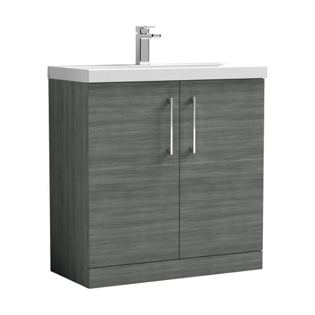 [BFLE505D] Bramshall Contemporary 2 Soft Close Doors Floor Standing Vanity Basin Unit, Choice of Size/Basin Type/Colour - Cutout