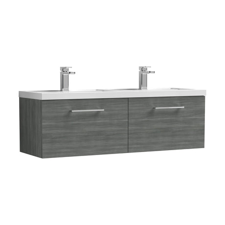 [BFLE522C2] Bramshall Wall Hung 2 Drawer Vanity Basin Unit - 1200mm - Choice of Colour and Basin Type - Cutout