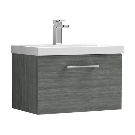 [BFLE522D] Bramshall Contemporary 1 Soft Close Drawer Wall Hung Vanity Unit, Choice of Size/Basin Type/Colour - Cutout