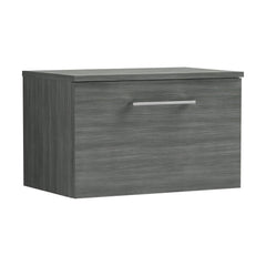 [BFLE522W] Bramshall Contemporary 1 Soft Close Drawer Wall Hung Vanity Worktop Unit, Choice of Size/Colour - Cutout