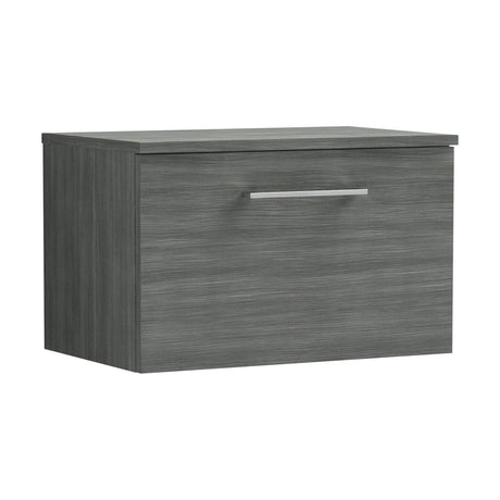 [BFLE522W] Bramshall Contemporary 1 Soft Close Drawer Wall Hung Vanity Worktop Unit, Choice of Size/Colour - Cutout