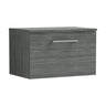 [BFLE522W] Bramshall Contemporary 1 Soft Close Drawer Wall Hung Vanity Worktop Unit, Choice of Size/Colour - Cutout