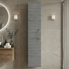 [BFLE561NH017] Bramshall 300mm Wall Hung 1 Door Tall Unit – Choice of Colour and Handle Finish - Silo