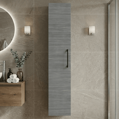 [BFLE561NH018] Bramshall 300mm Wall Hung 1 Door Tall Unit – Choice of Colour and Handle Finish - Silo