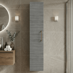 [BFLE561NH019] Bramshall 300mm Wall Hung 1 Door Tall Unit – Choice of Colour and Handle Finish - Silo