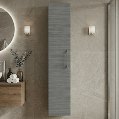[BFLE561NH716] Bramshall 300mm Wall Hung 1 Door Tall Unit – Choice of Colour and Handle Finish - Silo