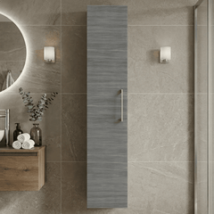 [BFLE561N] Bramshall 300mm Wall Hung 1 Door Tall Unit - Choice of Colour and Handle Finish - Silo
