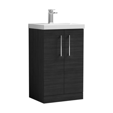 [BFLE601D] Bramshall Contemporary 2 Soft Close Doors Floor Standing Vanity Basin Unit, Choice of Size/Basin Type/Colour - Cutout