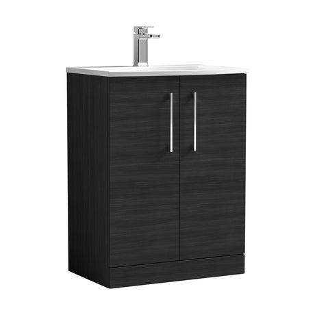 [BFLE603G] Bramshall Contemporary 2 Soft Close Doors Floor Standing Vanity Basin Unit, Choice of Size/Basin Type/Colour - Cutout