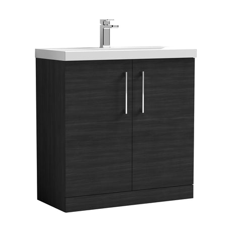 [BFLE605D] Bramshall Contemporary 2 Soft Close Doors Floor Standing Vanity Basin Unit, Choice of Size/Basin Type/Colour - Cutout