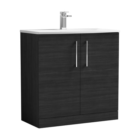 [BFLE605G] Bramshall Contemporary 2 Soft Close Doors Floor Standing Vanity Basin Unit, Choice of Size/Basin Type/Colour - Cutout