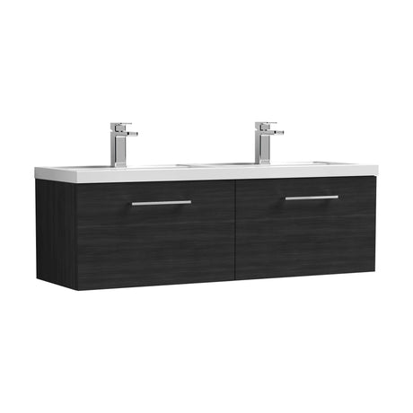 [BFLE622C2] Bramshall Wall Hung 2 Drawer Vanity Basin Unit - 1200mm - Choice of Colour and Basin Type - Cutout