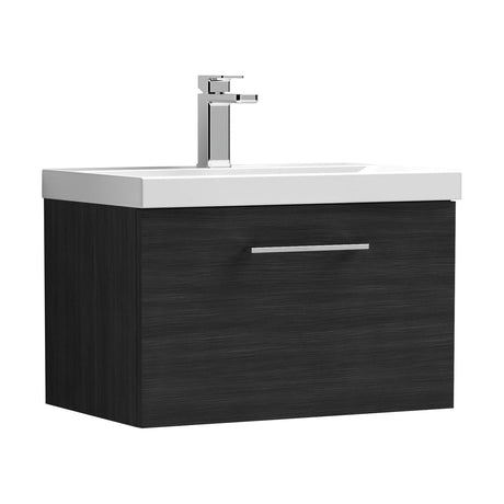 [BFLE622D] Bramshall Contemporary 1 Soft Close Drawer Wall Hung Vanity Unit, Choice of Size/Basin Type/Colour - Cutout