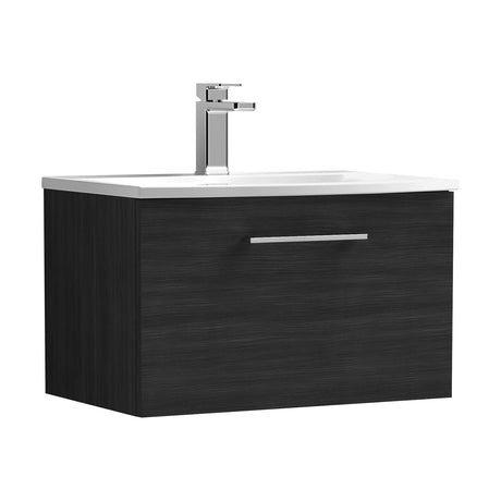 [BFLE622G] Bramshall Contemporary 1 Soft Close Drawer Wall Hung Vanity Unit, Choice of Size/Basin Type/Colour - Cutout