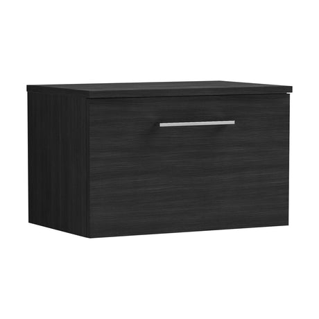 [BFLE622W] Bramshall Contemporary 1 Soft Close Drawer Wall Hung Vanity Worktop Unit, Choice of Size/Colour - Cutout