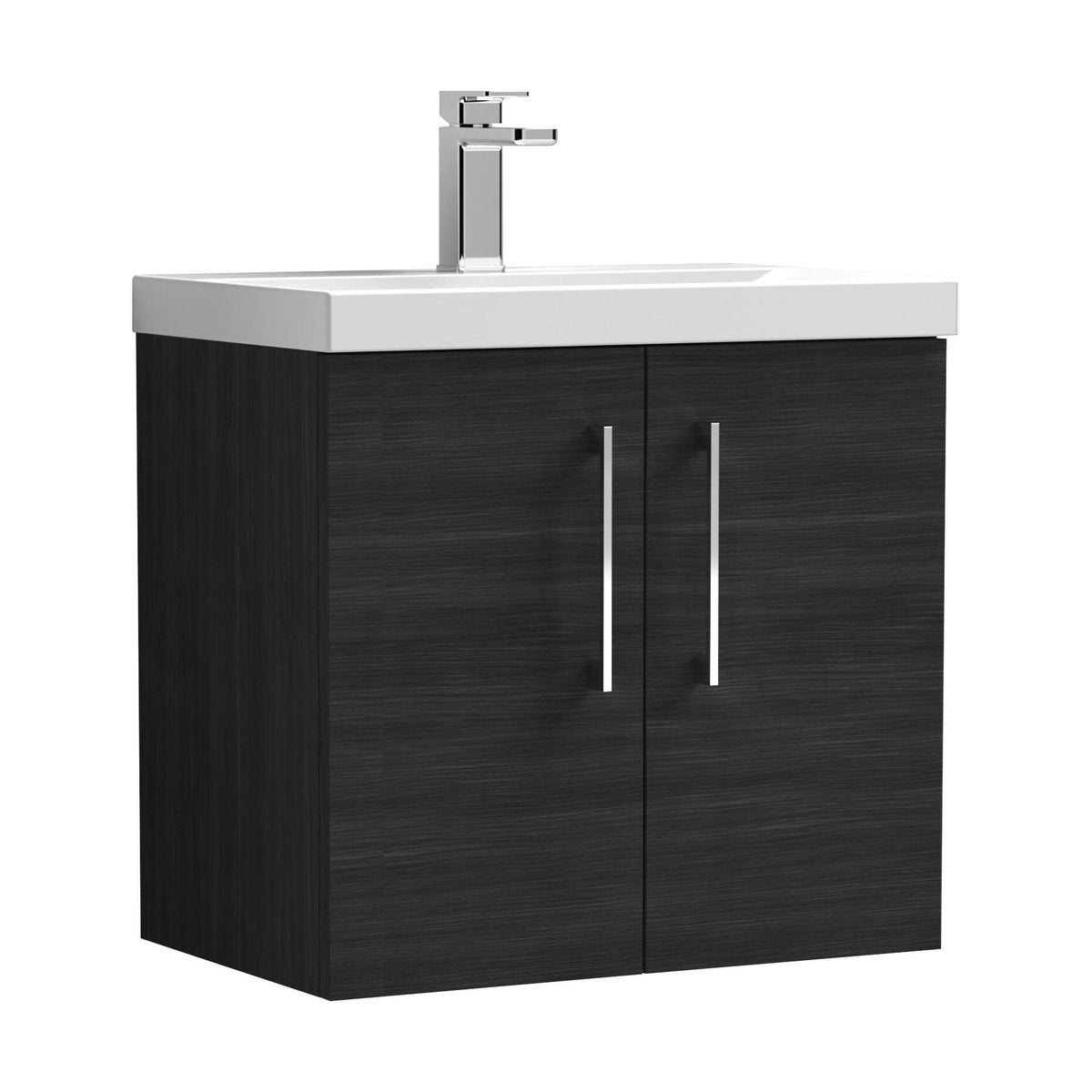 [BFLE623D] Bramshall Contemporary 2 Door Wall Hung Vanity Basin Unit, Choice of Size, Colour and Basin - Cutout
