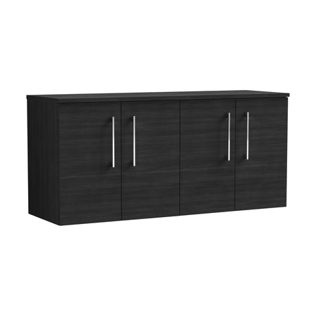 [BFLE623W2] Bramshall Contemporary 4 Door Wall Hung Vanity Unit with Worktop, 1200mm, Choice of Colour - Cutout