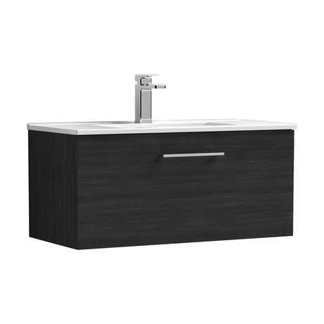 [BFLE625B] Bramshall Contemporary 1 Soft Close Drawer Wall Hung Vanity Unit, Choice of Size/Basin Type/Colour - Cutout