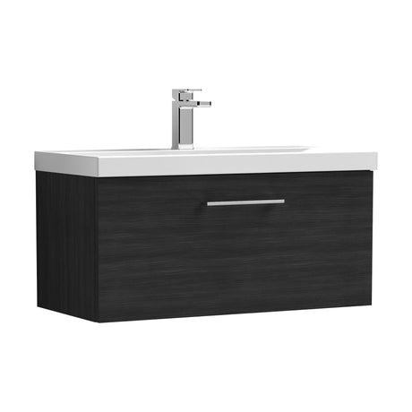 [BFLE625D] Bramshall Contemporary 1 Soft Close Drawer Wall Hung Vanity Unit, Choice of Size/Basin Type/Colour - Cutout