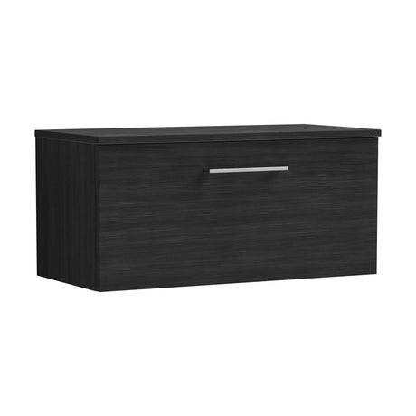[BFLE625W] Bramshall Contemporary 1 Soft Close Drawer Wall Hung Vanity Worktop Unit, Choice of Size/Colour - Cutout