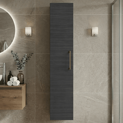 [BFLE661NH017] Bramshall 300mm Wall Hung 1 Door Tall Unit – Choice of Colour and Handle Finish - Silo