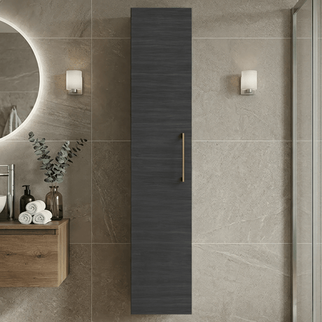 [BFLE661NH017] Bramshall 300mm Wall Hung 1 Door Tall Unit – Choice of Colour and Handle Finish - Silo