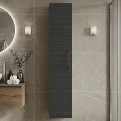 [BFLE661NH019] Bramshall 300mm Wall Hung 1 Door Tall Unit – Choice of Colour and Handle Finish - Silo