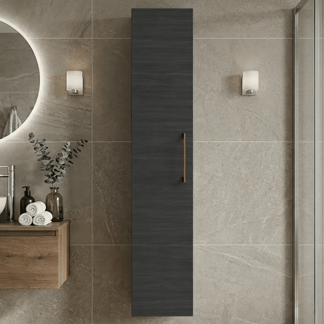[BFLE661NH019] Bramshall 300mm Wall Hung 1 Door Tall Unit – Choice of Colour and Handle Finish - Silo