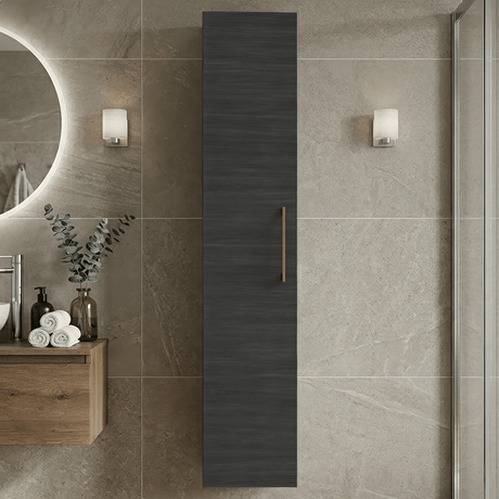 [BFLE661NH1516] Bramshall 300mm Wall Hung 1 Door Tall Unit – Choice of Colour and Handle Finish - Silo