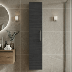 [BFLE661N] Bramshall 300mm Wall Hung 1 Door Tall Unit – Choice of Colour and Handle Finish - Silo