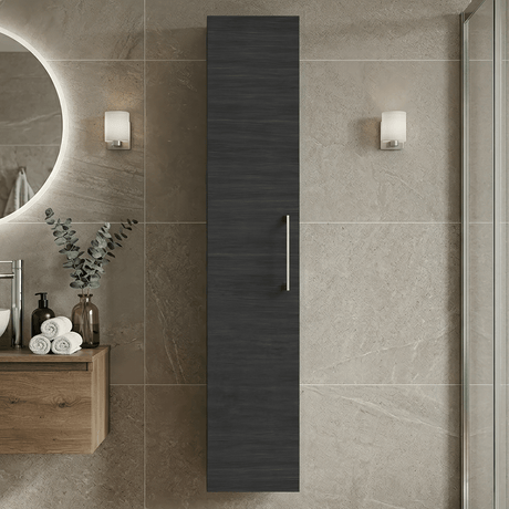 [BFLE661N] Bramshall 300mm Wall Hung 1 Door Tall Unit – Choice of Colour and Handle Finish - Silo