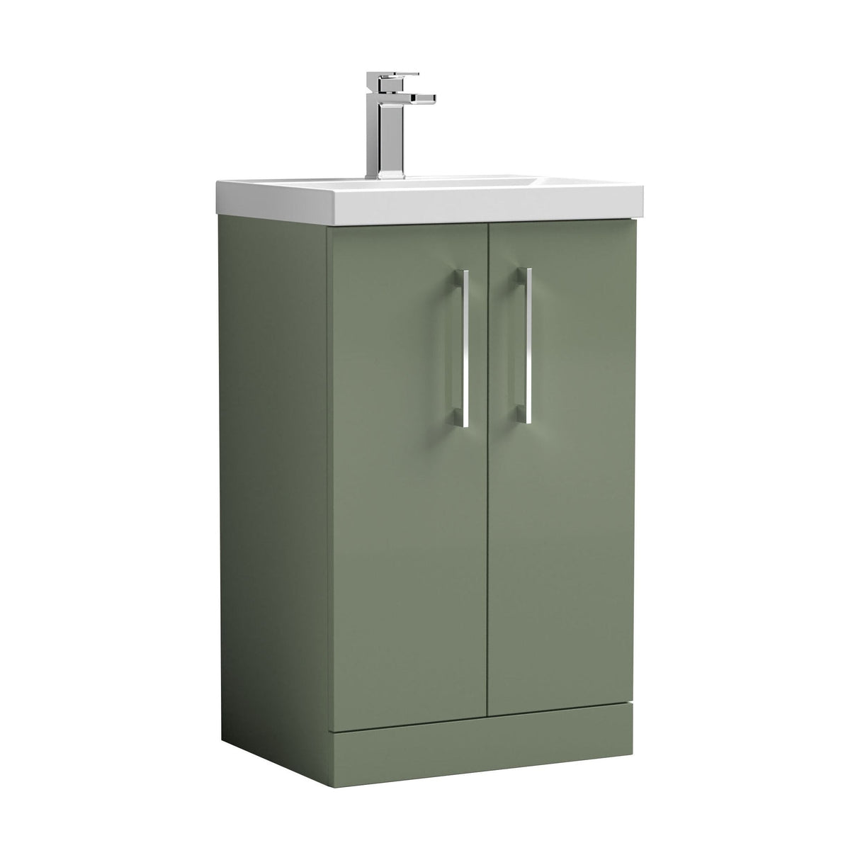 [BFLE801D] Bramshall Contemporary 2 Soft Close Doors Floor Standing Vanity Basin Unit, Choice of Size/Basin Type/Colour - Cutout
