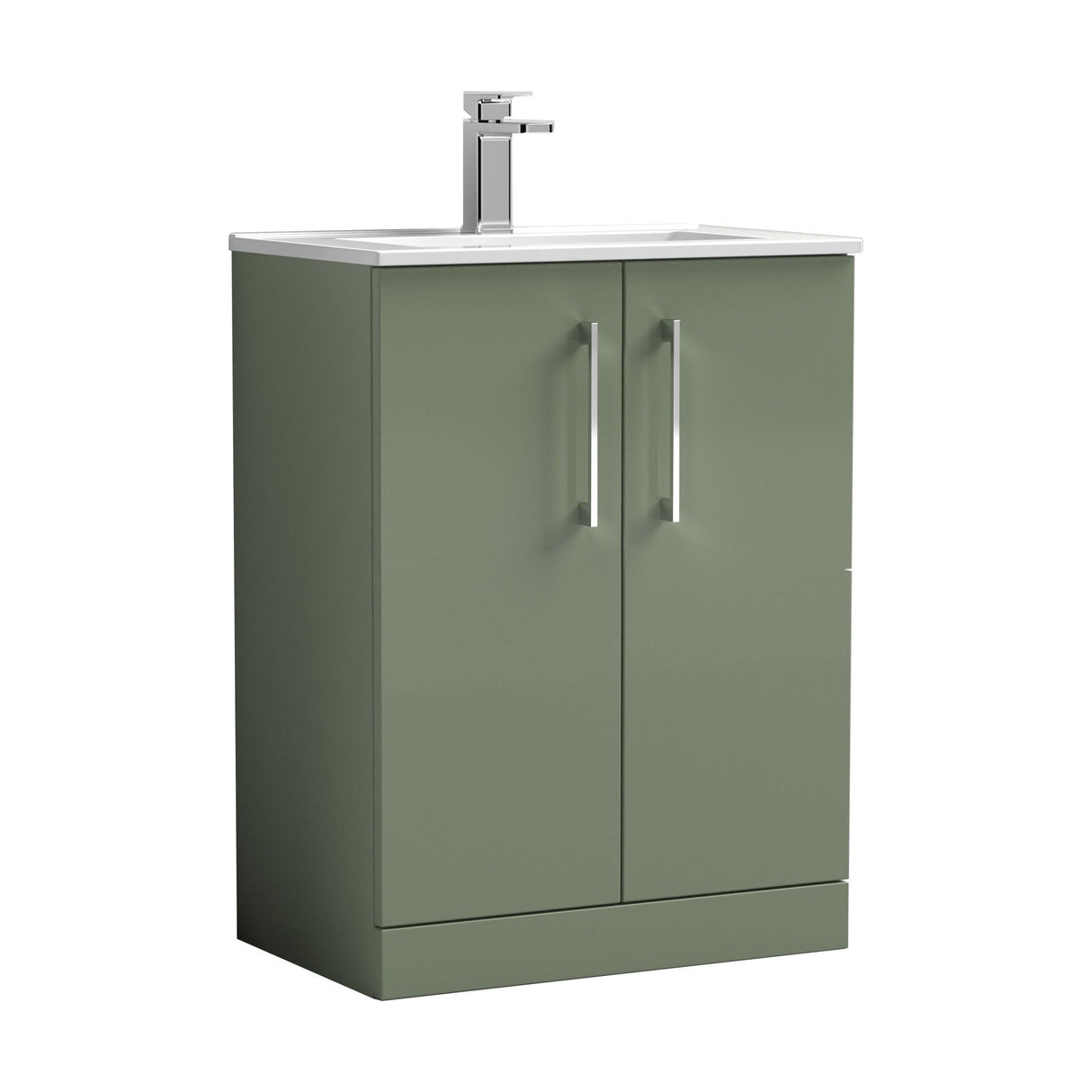 [BFLE803B] Bramshall Contemporary 2 Soft Close Doors Floor Standing Vanity Basin Unit, Choice of Size/Basin Type/Colour - Cutout