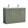 [BFLE803C2] Bramshall Floor Standing 4 Door Vanity Basin Unit - Choice of Colour and Basin Type - Cutout