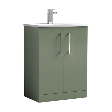 [BFLE803G] Bramshall Contemporary 2 Soft Close Doors Floor Standing Vanity Basin Unit, Choice of Size/Basin Type/Colour - Cutout